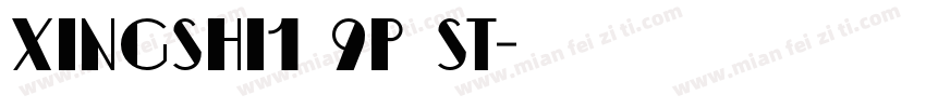 xingshi1 9p ST字体转换
